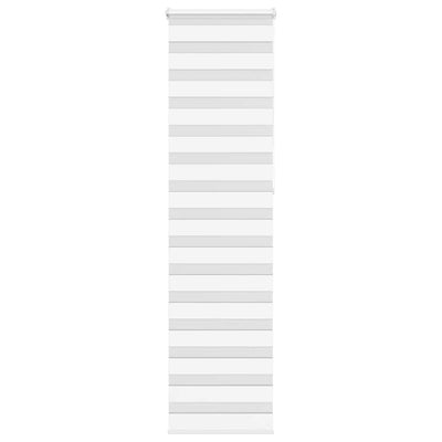 Vidaxl zebra rolgordijn 65x230 cm stofbreedte 60,9 cm polyester wit