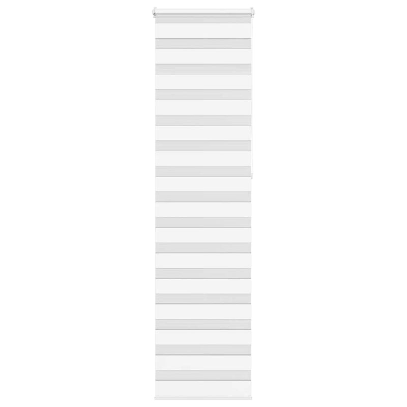 Vidaxl zebra rolgordijn 65x230 cm stofbreedte 60,9 cm polyester wit