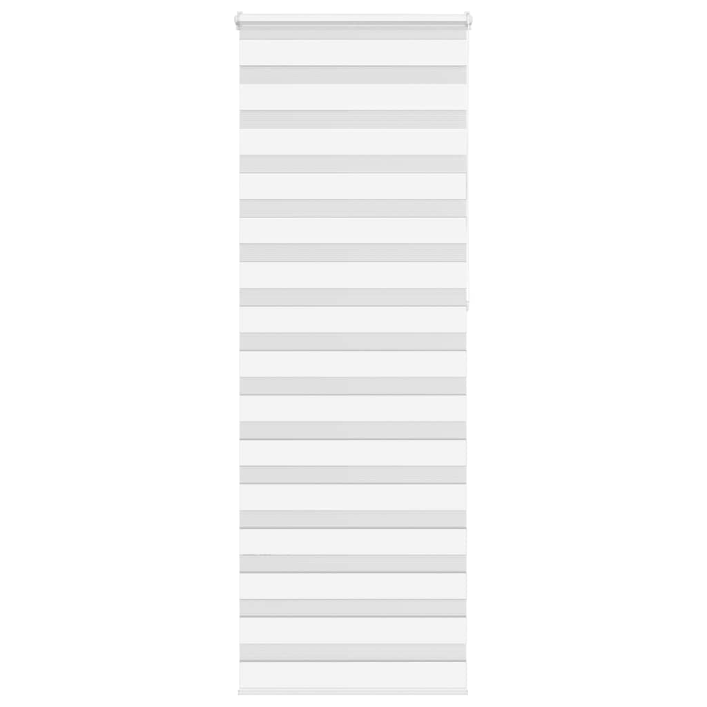 Vidaxl zebra rolgordijn 75x230 cm stofbreedte 70,9 cm polyester wit