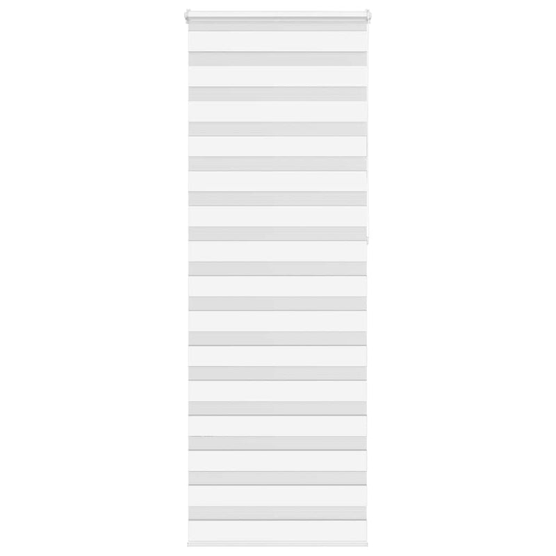 Vidaxl zebra rolgordijn 75x230 cm stofbreedte 70,9 cm polyester wit