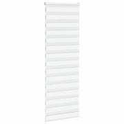 Vidaxl zebra rolgordijn 75x230 cm stofbreedte 70,9 cm polyester wit - afbeelding 3