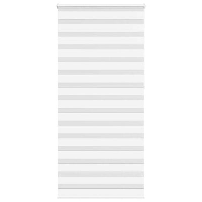 Vidaxl zebra rolgordijn 100x230 cm stofbreedte 95,9 cm polyester wit