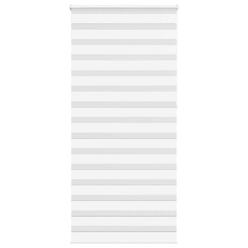Vidaxl zebra rolgordijn 100x230 cm stofbreedte 95,9 cm polyester wit