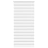 Vidaxl zebra rolgordijn 105x230 cm stofbreedte 100,9cm polyester wit