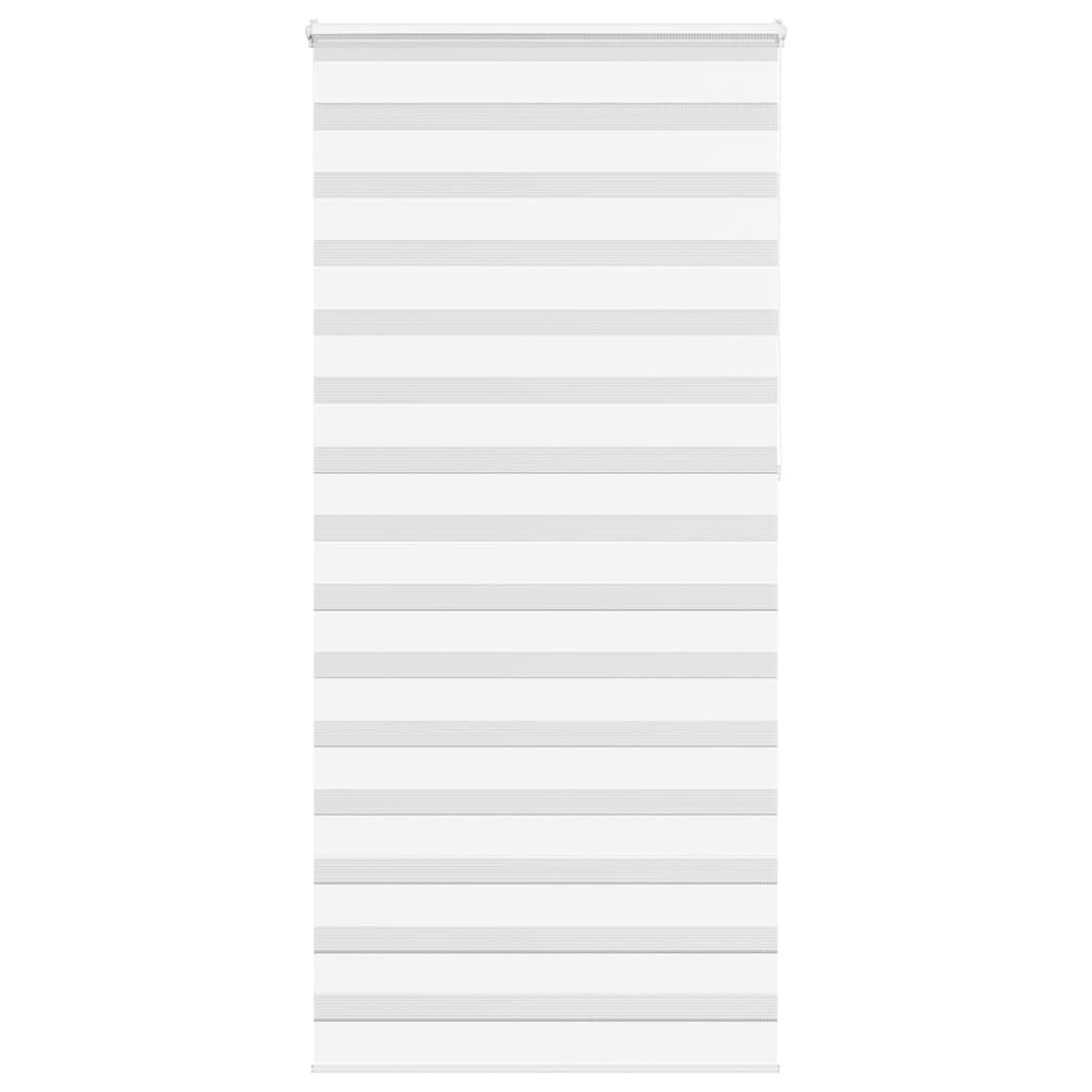 Vidaxl zebra rolgordijn 105x230 cm stofbreedte 100,9cm polyester wit