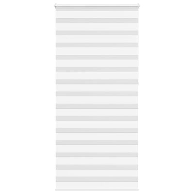 Vidaxl zebra rolgordijn 105x230 cm stofbreedte 100,9cm polyester wit