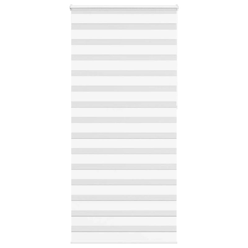 Vidaxl zebra rolgordijn 110x230 cm stofbreedte 105,9cm polyester wit