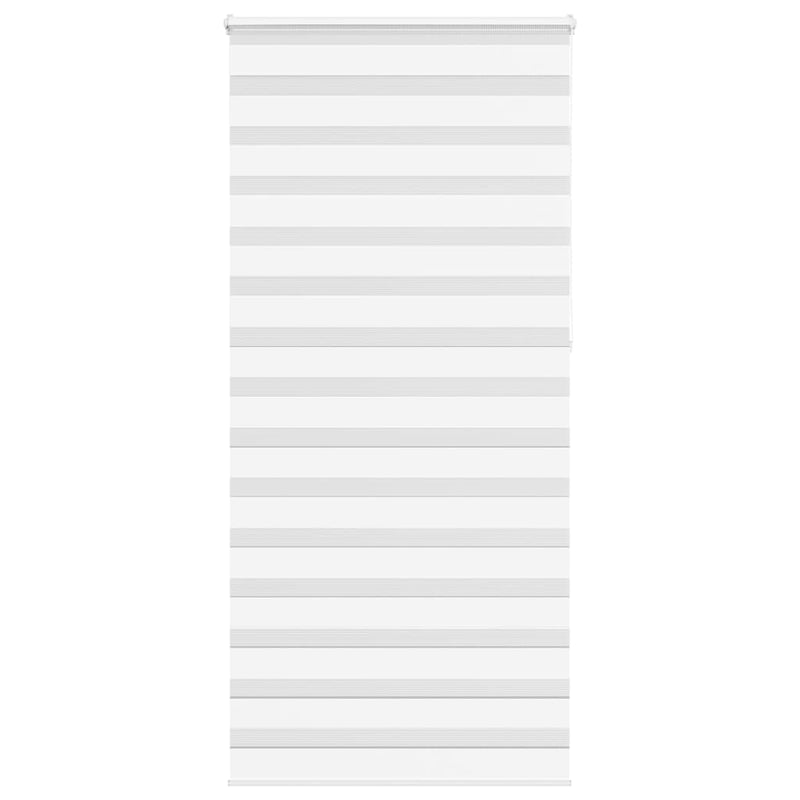 Vidaxl zebra rolgordijn 115x230 cm stofbreedte 110,9cm polyester wit