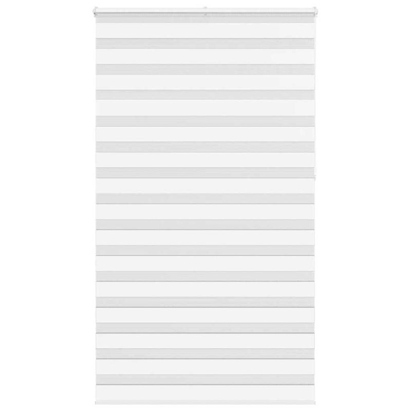 Vidaxl zebra rolgordijn 120x230 cm stofbreedte 115,9cm polyester wit