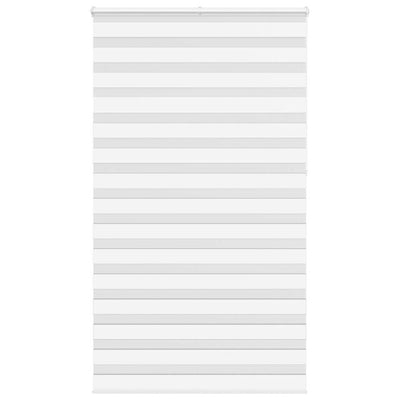 Vidaxl zebra rolgordijn 125x230 cm stofbreedte 120,9cm polyester wit