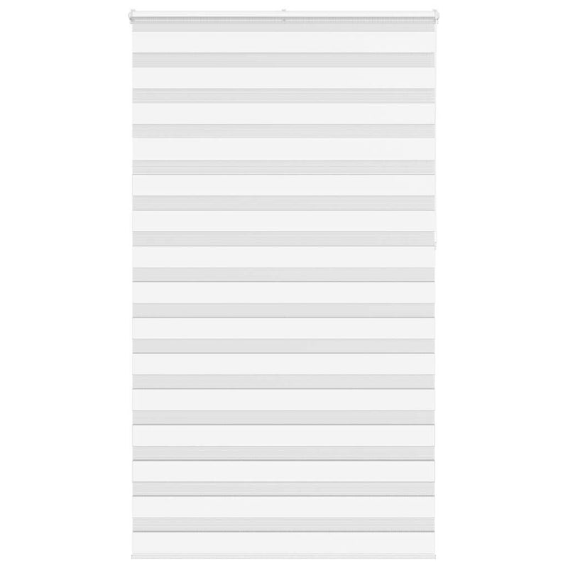 Vidaxl zebra rolgordijn 125x230 cm stofbreedte 120,9cm polyester wit