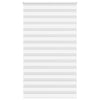 Vidaxl zebra rolgordijn 130x230 cm stofbreedte 125,9cm polyester wit
