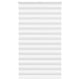 Vidaxl zebra rolgordijn 130x230 cm stofbreedte 125,9cm polyester wit