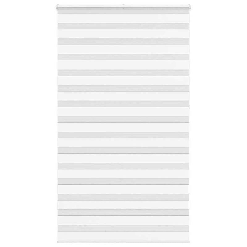 Vidaxl zebra rolgordijn 135x230 cm stofbreedte 130,9cm polyester wit