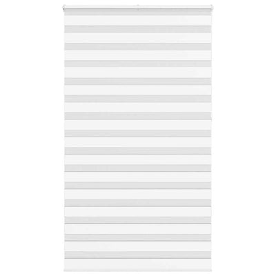 Vidaxl zebra rolgordijn 135x230 cm stofbreedte 130,9cm polyester wit