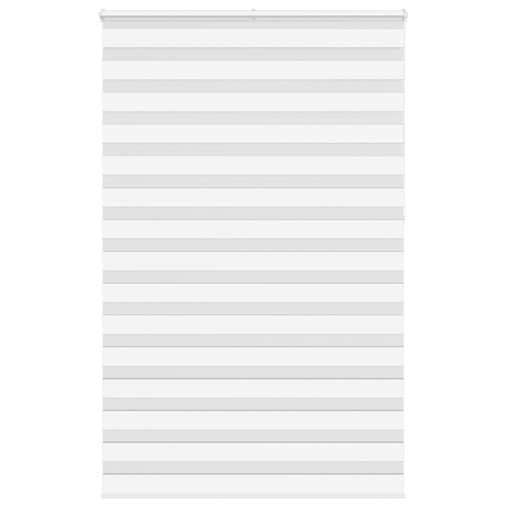 Vidaxl zebra rolgordijn 140x230 cm stofbreedte 135,9cm polyester wit