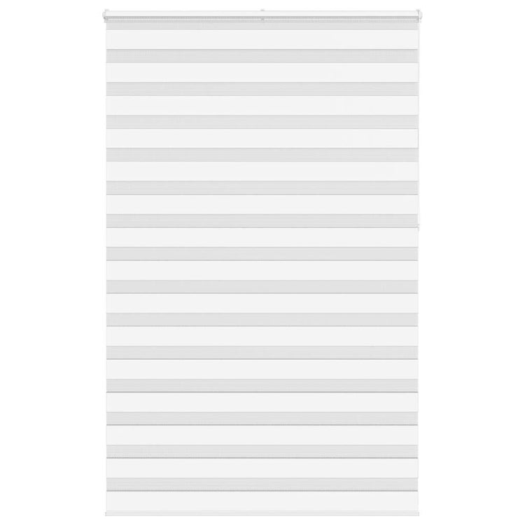 Vidaxl zebra rolgordijn 140x230 cm stofbreedte 135,9cm polyester wit