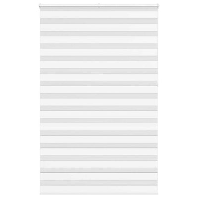 Vidaxl zebra rolgordijn 145x230 cm stofbreedte 140,9cm polyester wit