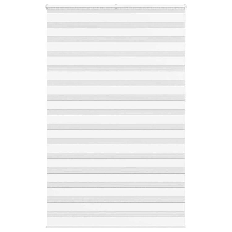 Vidaxl zebra rolgordijn 145x230 cm stofbreedte 140,9cm polyester wit