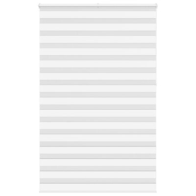 Vidaxl zebra rolgordijn 150x230 cm stofbreedte 145,9cm polyester wit