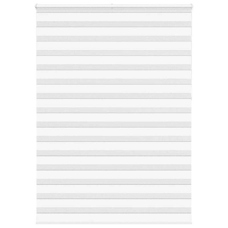 Vidaxl zebra rolgordijn 160x230 cm stofbreedte 155,9cm polyester wit