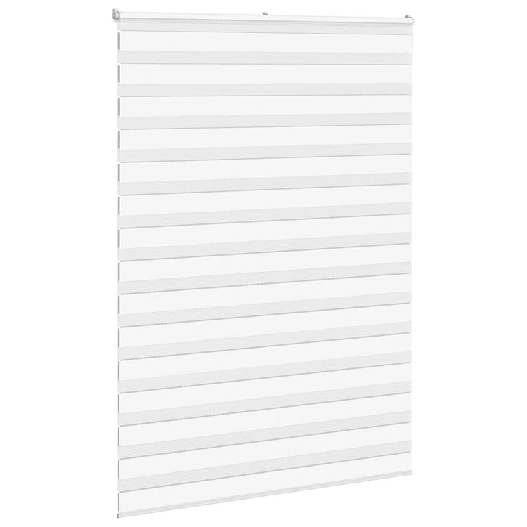 Vidaxl zebra rolgordijn 160x230 cm stofbreedte 155,9cm polyester wit