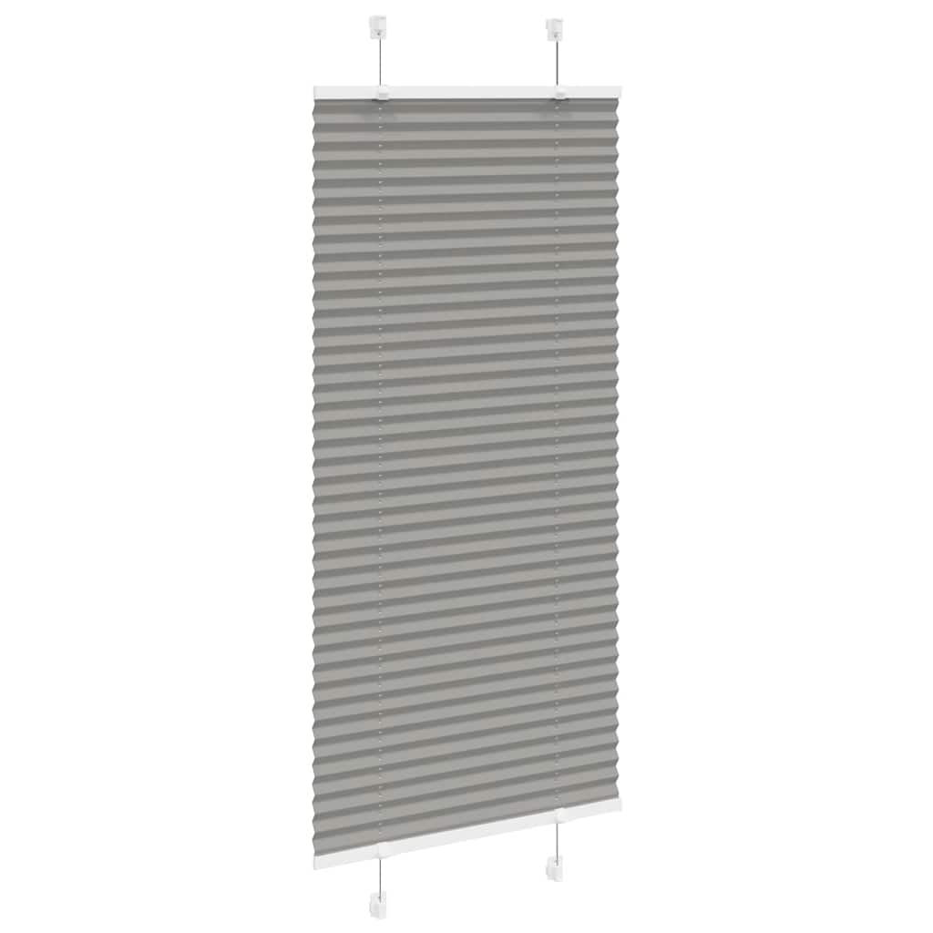 Vidaxl plissé rolgordijn 65x100 cm stofbreedte 64,4 cm antraciet