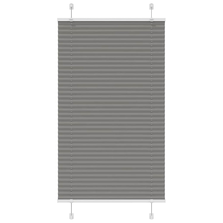 Vidaxl plissé rolgordijn 70x100 cm stofbreedte 69,4 cm antraciet