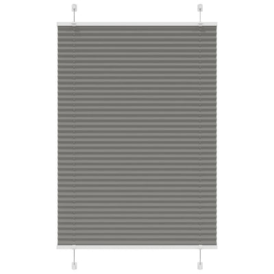 Vidaxl plissé rolgordijn 90x100 cm stofbreedte 89,4 cm antraciet