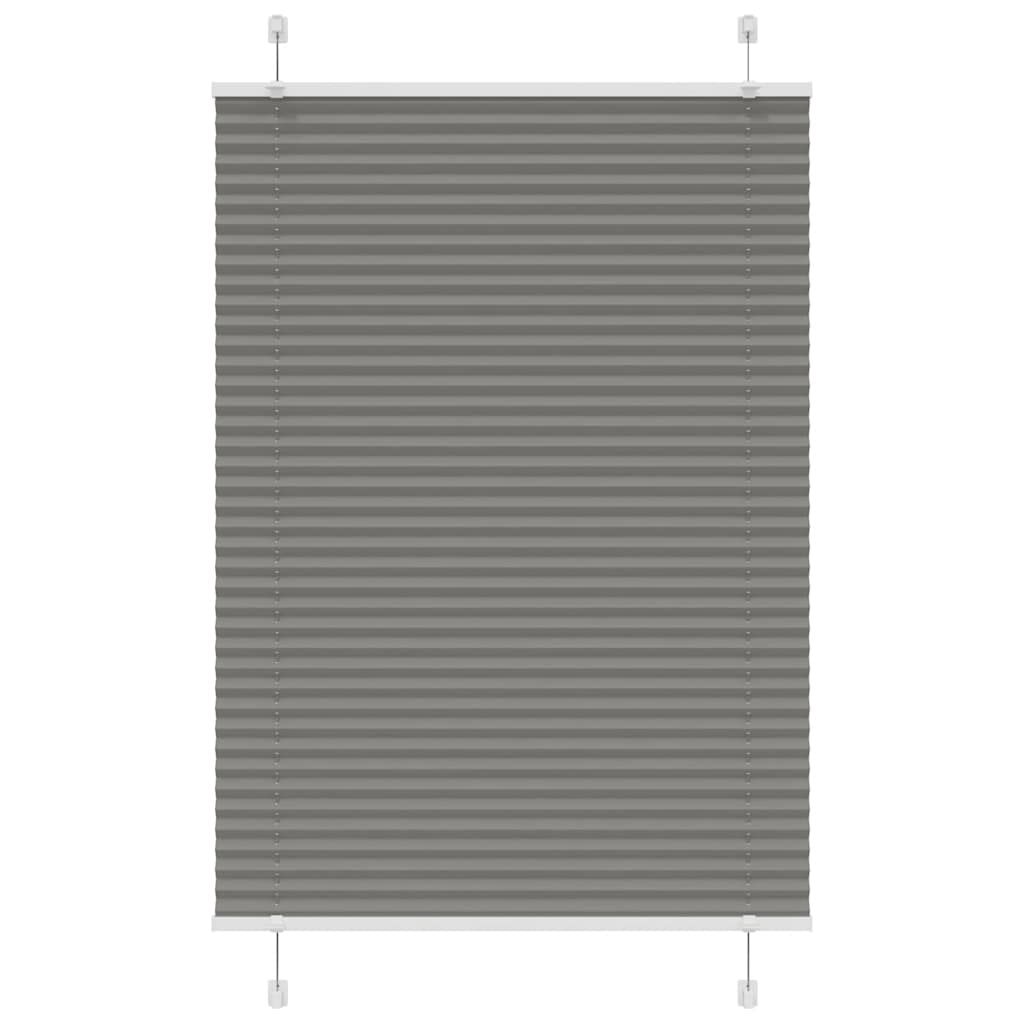 Vidaxl plissé rolgordijn 95x100 cm stofbreedte 94,4 cm antraciet