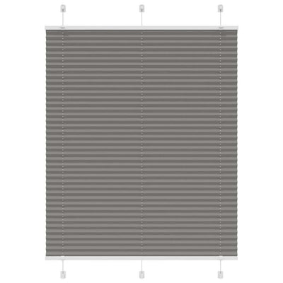 Vidaxl plissé rolgordijn 105x100 cm stofbreedte 104,4 cm antraciet