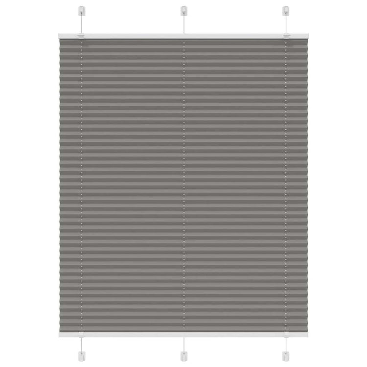 Vidaxl plissé rolgordijn 105x100 cm stofbreedte 104,4 cm antraciet