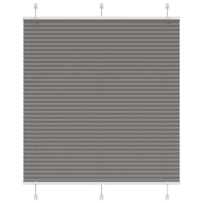 Vidaxl plissé rolgordijn 115x100 cm stofbreedte 114,4 cm antraciet