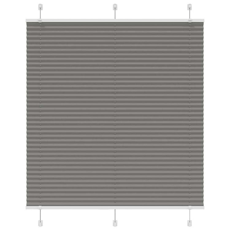 Vidaxl plissé rolgordijn 115x100 cm stofbreedte 114,4 cm antraciet