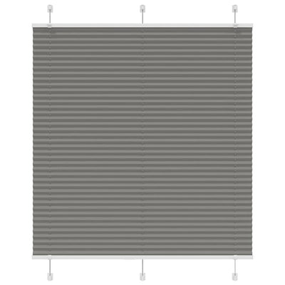 Vidaxl plissé rolgordijn 120x100 cm stofbreedte 119,4 cm antraciet