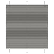 Vidaxl plissé rolgordijn 120x100 cm stofbreedte 119,4 cm antraciet - afbeelding 2