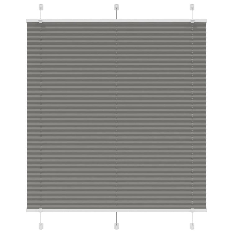 Vidaxl plissé rolgordijn 120x100 cm stofbreedte 119,4 cm antraciet