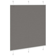 Vidaxl plissé rolgordijn 120x100 cm stofbreedte 119,4 cm antraciet - afbeelding 3