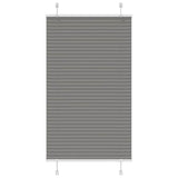 Vidaxl plissé rolgordijn 70x150 cm stofbreedte 69,4 cm antraciet - afbeelding 2