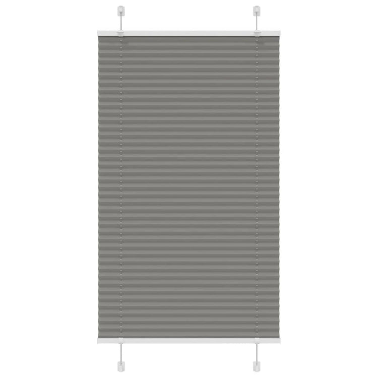Vidaxl plissé rolgordijn 75x150 cm stofbreedte 74,4 cm antraciet