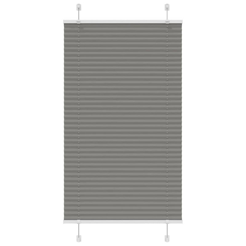 Vidaxl plissé rolgordijn 75x150 cm stofbreedte 74,4 cm antraciet