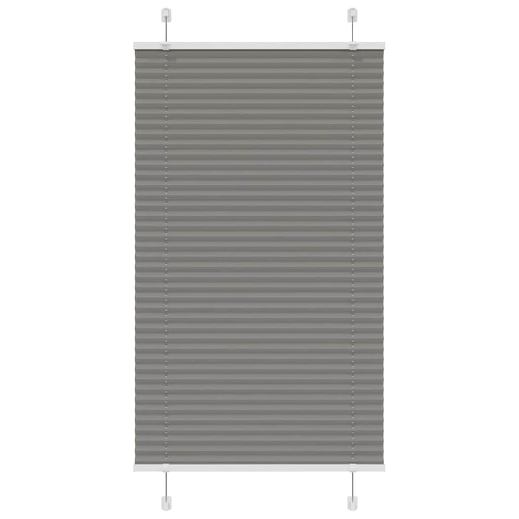 Vidaxl plissé rolgordijn 80x150 cm stofbreedte 79,4 cm antraciet