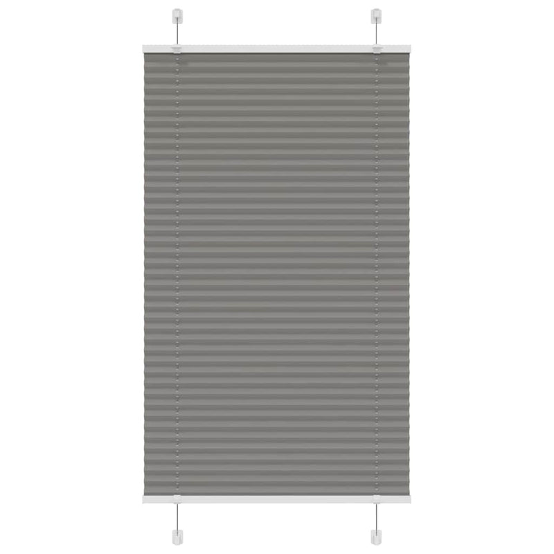 Vidaxl plissé rolgordijn 80x150 cm stofbreedte 79,4 cm antraciet