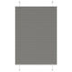 Vidaxl plissé rolgordijn 85x150 cm stofbreedte 84,4 cm antraciet