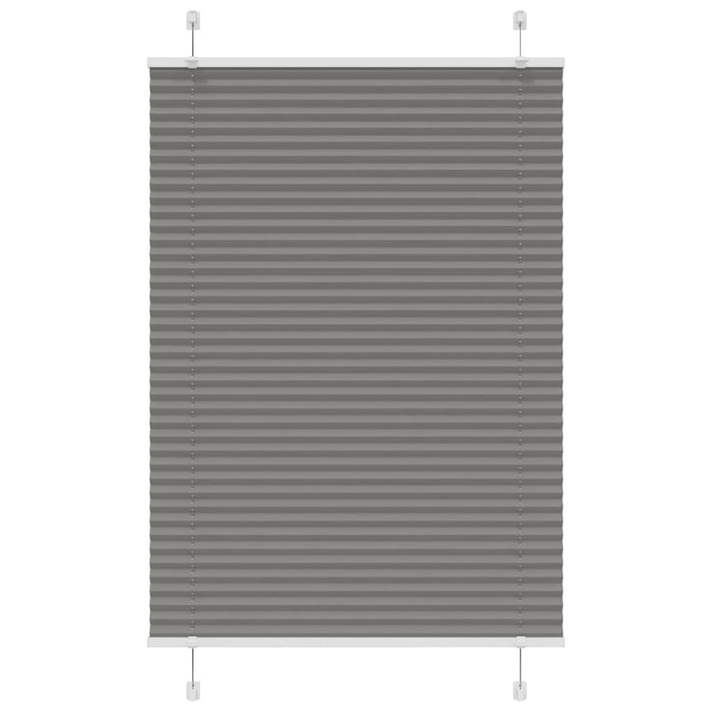 Vidaxl plissé rolgordijn 85x150 cm stofbreedte 84,4 cm antraciet