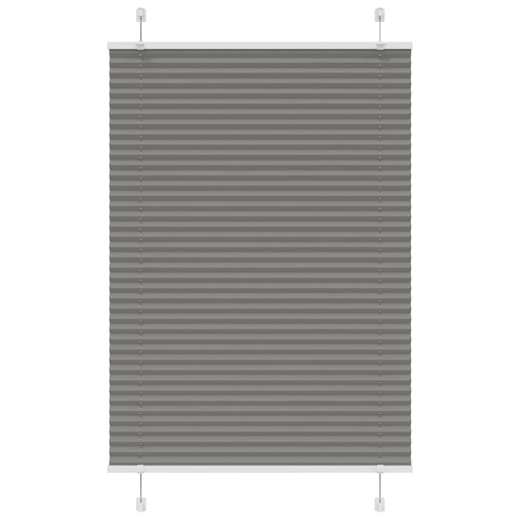 Vidaxl plissé rolgordijn 90x150 cm stofbreedte 89,4 cm antraciet
