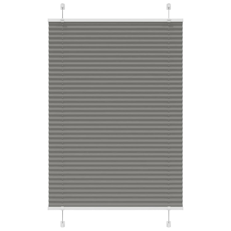 Vidaxl plissé rolgordijn 90x150 cm stofbreedte 89,4 cm antraciet