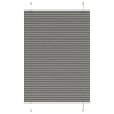 Vidaxl plissé rolgordijn 90x150 cm stofbreedte 89,4 cm antraciet