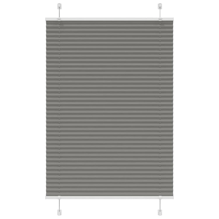 Vidaxl plissé rolgordijn 95x150 cm stofbreedte 94,4 cm antraciet