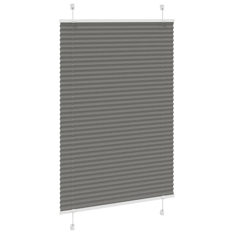 Vidaxl plissé rolgordijn 95x150 cm stofbreedte 94,4 cm antraciet